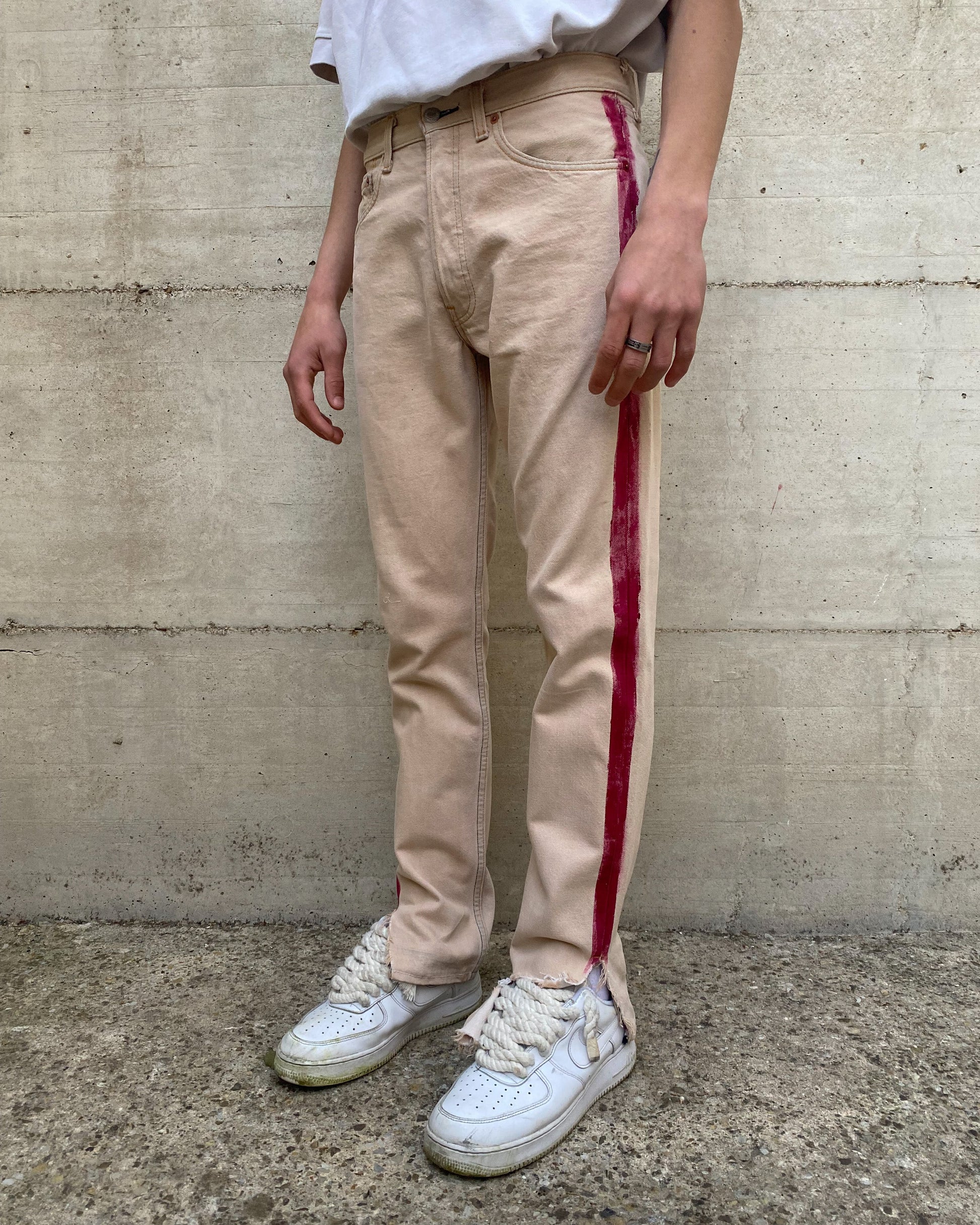 PAINTED STRIPES JEANS V1 - Nicolò Puccini