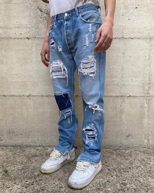 RIPPED BANDANA JEANS V1 - Nicolò Puccini