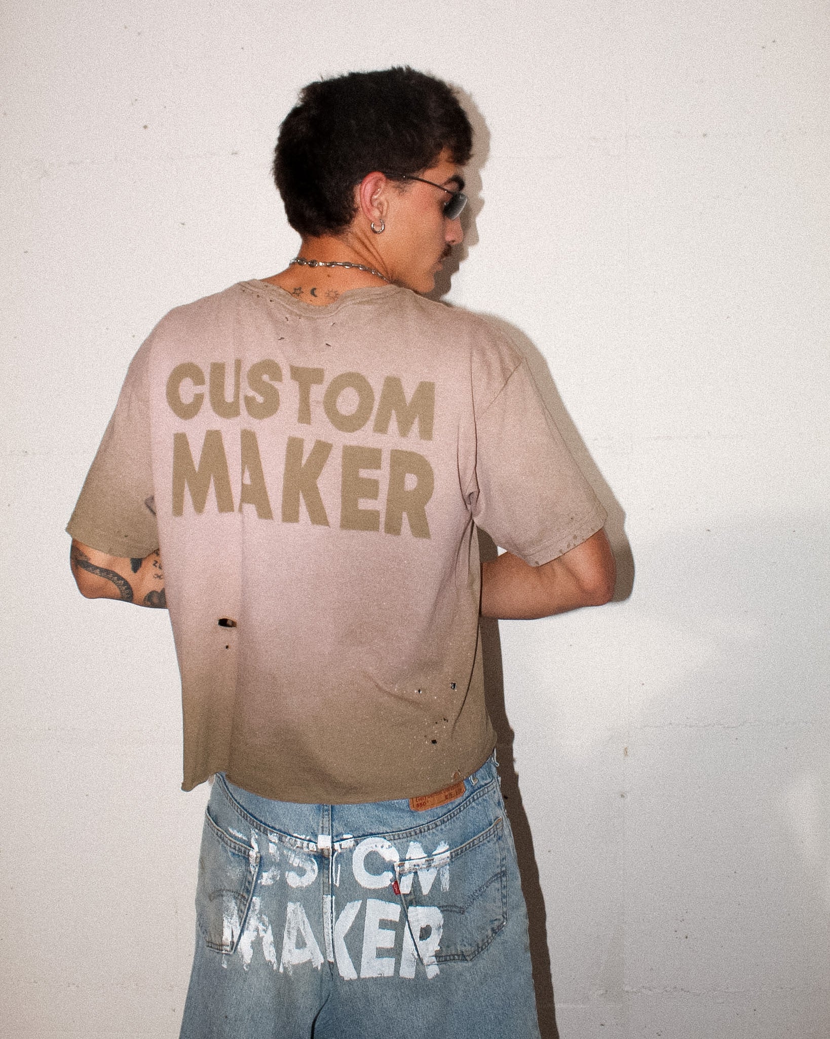 CM FADED OLIVE TEE - Nicolò Puccini