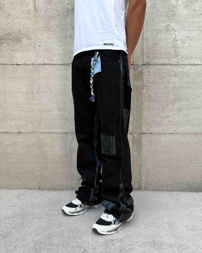 BLACK FLARED JEANS V1