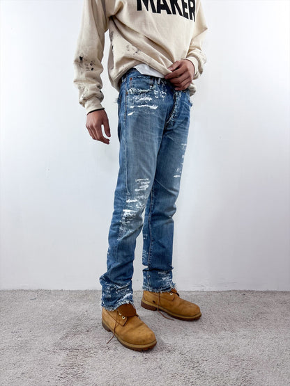 PAINTSTROIED JEANS V1