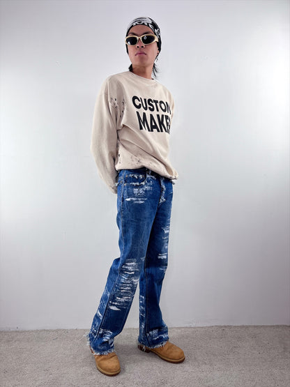 PAINTSTROIED JEANS V2