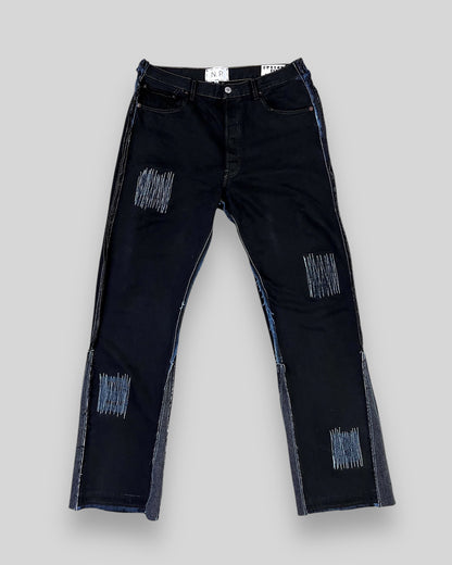 BLACK FLARED JEANS V1