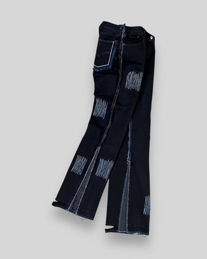 BLACK FLARED JEANS V1