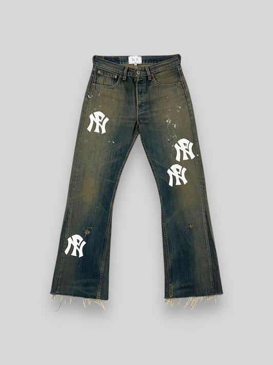 NPNY FLARED TEA JEANS