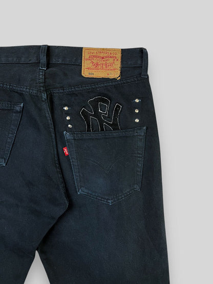 NPNY FLARED BLACK JEANS