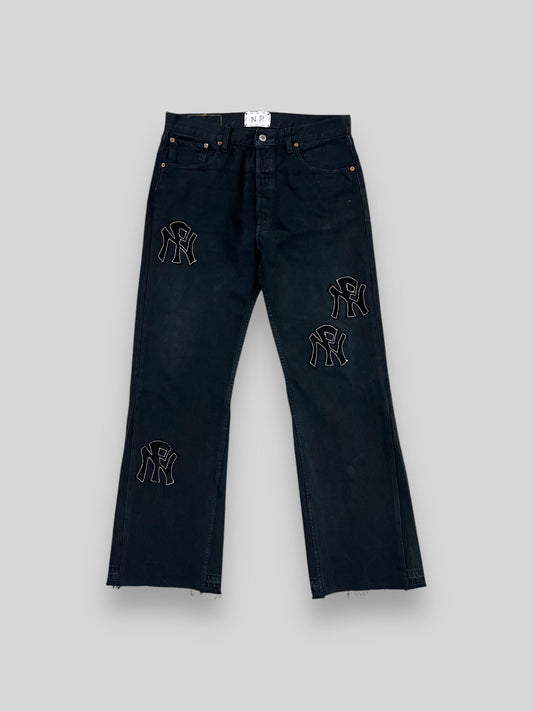 NPNY FLARED BLACK JEANS