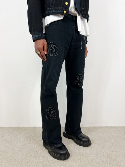 NPNY FLARED BLACK JEANS