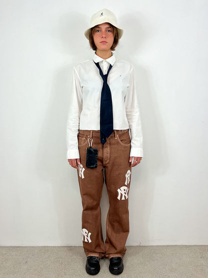 NPNY FLARED COFFEE JEANS