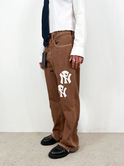 NPNY FLARED COFFEE JEANS