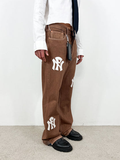 NPNY FLARED COFFEE JEANS