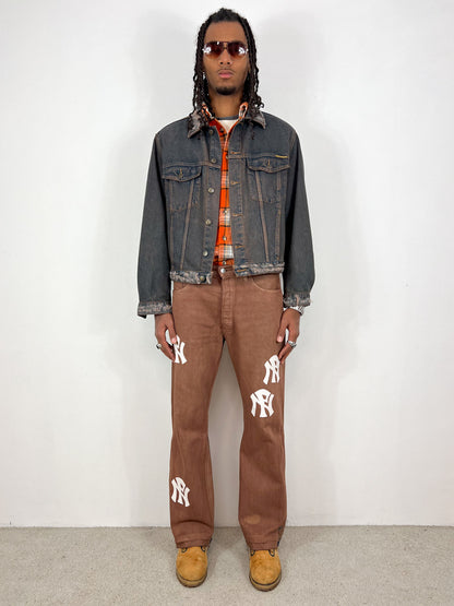 NPNY FLARED COFFEE JEANS