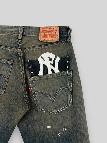 NPNY FLARED TEA JEANS