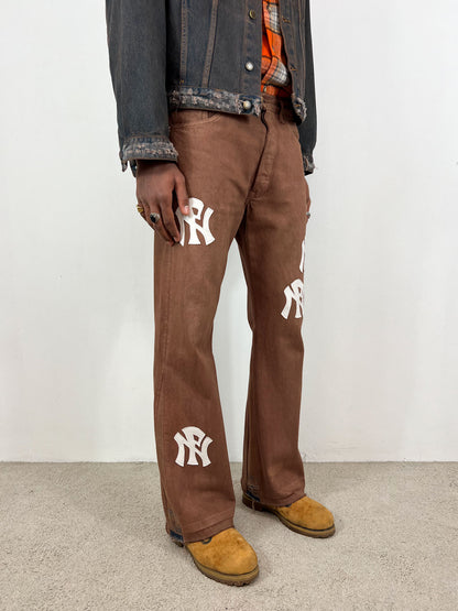 NPNY FLARED COFFEE JEANS
