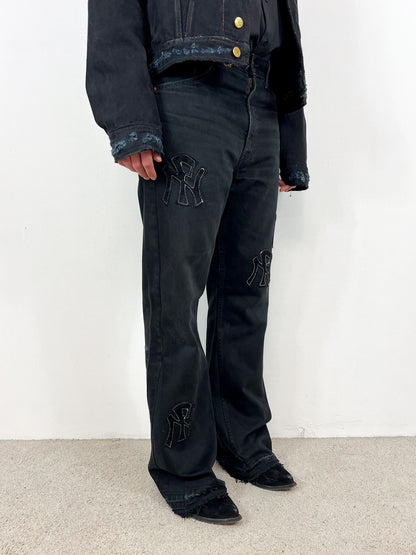 NPNY FLARED BLACK JEANS