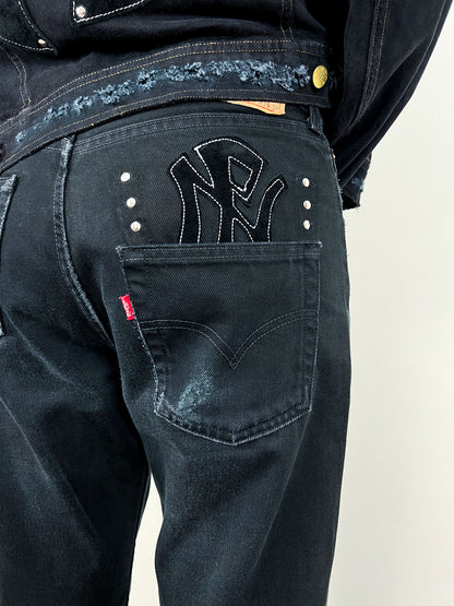 NPNY FLARED BLACK JEANS