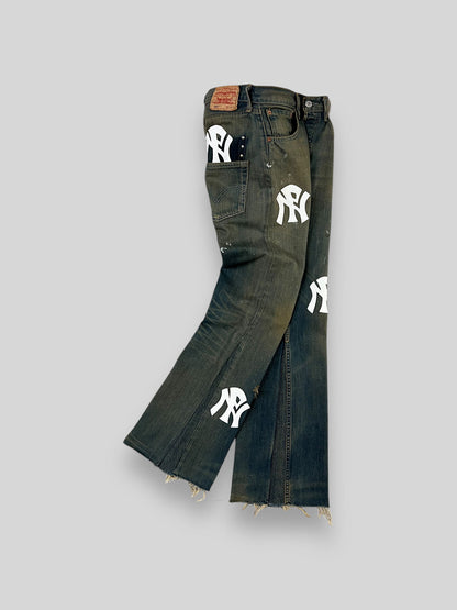 NPNY FLARED TEA JEANS
