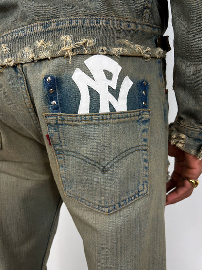 NPNY FLARED TEA JEANS