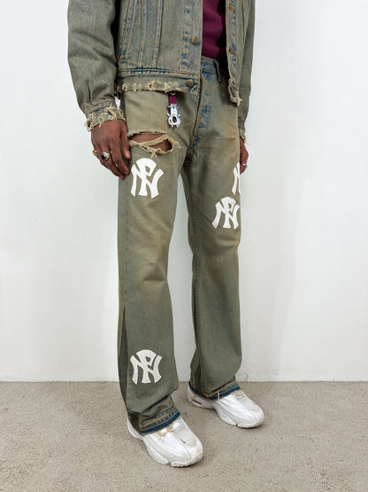 NPNY FLARED TEA JEANS