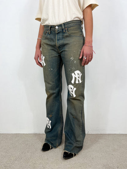 NPNY FLARED TEA JEANS