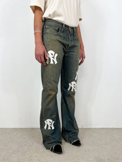 NPNY FLARED TEA JEANS