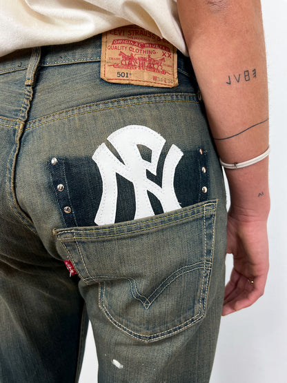 NPNY FLARED TEA JEANS