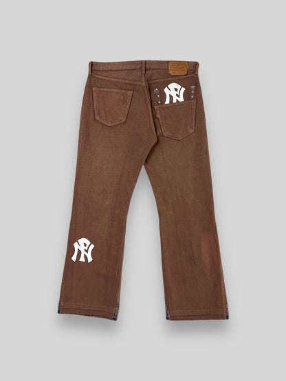 NPNY FLARED COFFEE JEANS