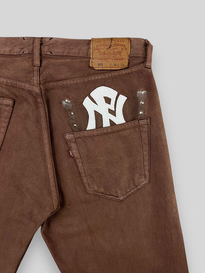 NPNY FLARED COFFEE JEANS