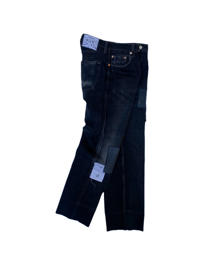 BANDANA PATCHED JEANS V1 - Nicolò Puccini