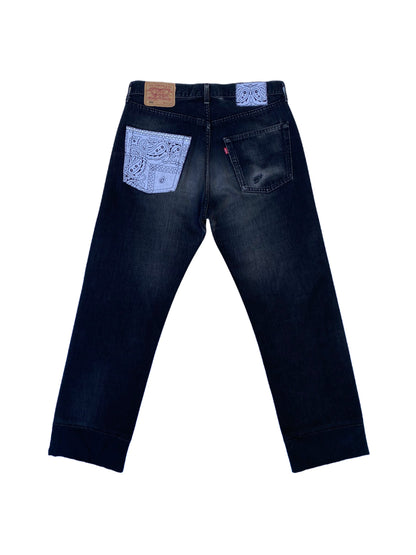 BANDANA PATCHED JEANS V1 - Nicolò Puccini