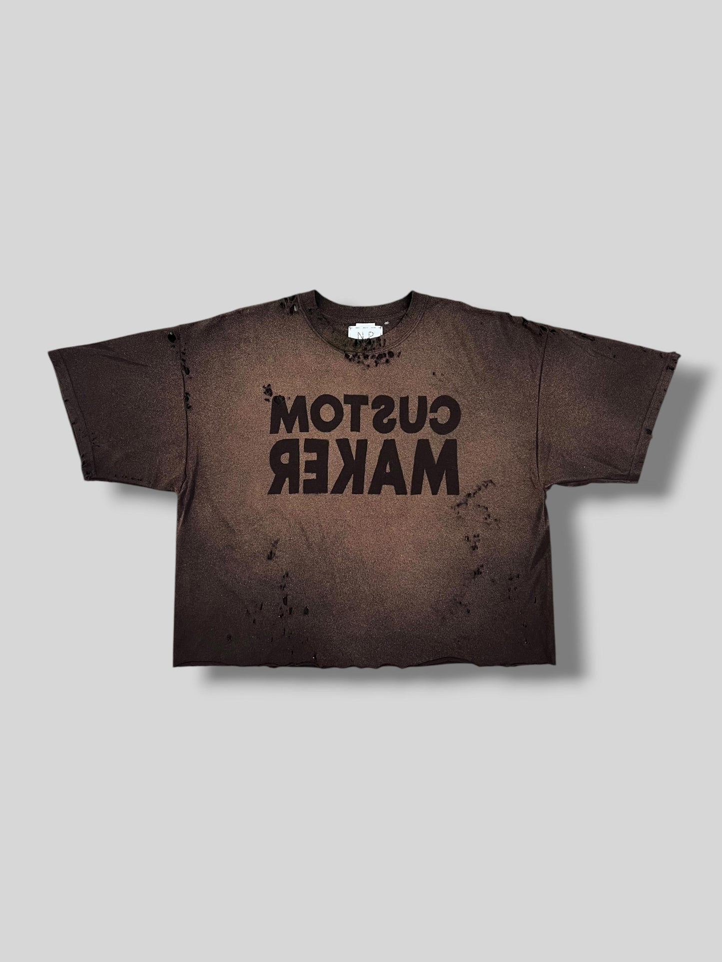 CM FADED CHOCO TEE - Nicolò Puccini