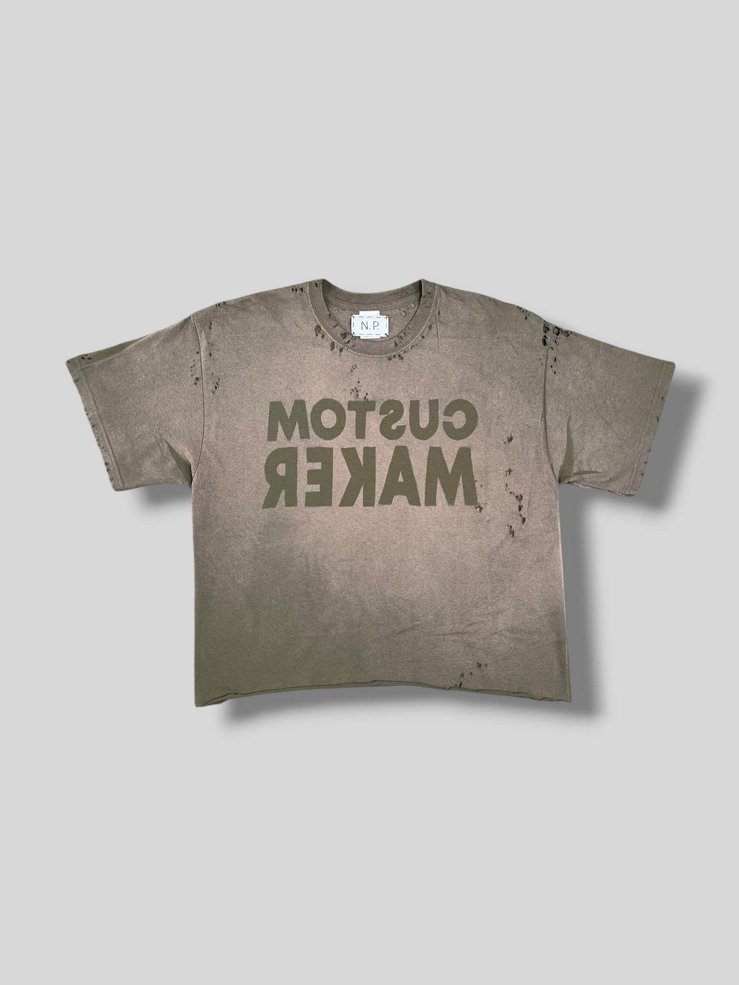 CM FADED OLIVE TEE - Nicolò Puccini