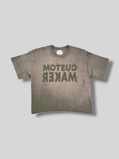 CM FADED OLIVE TEE - Nicolò Puccini