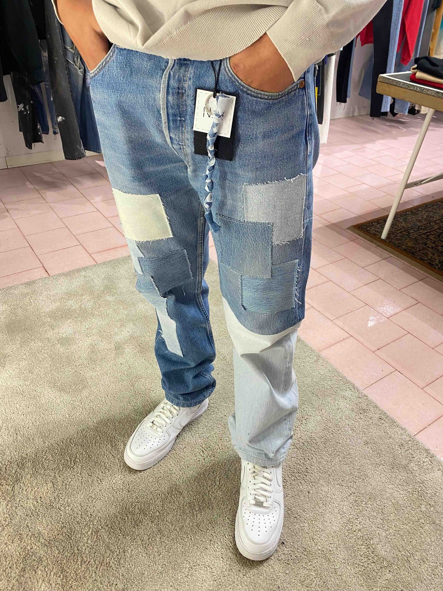 SEMI-PATCHED JEANS V1
