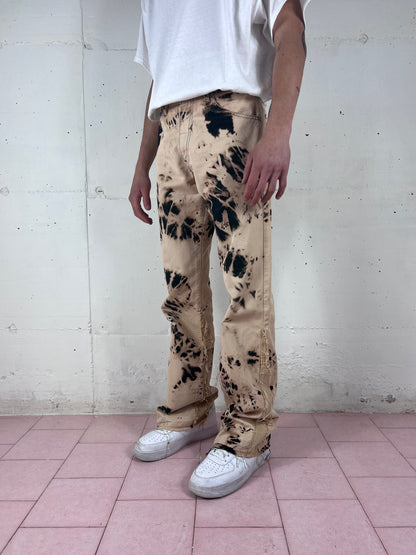 FLARED BLEACH JEANS V7