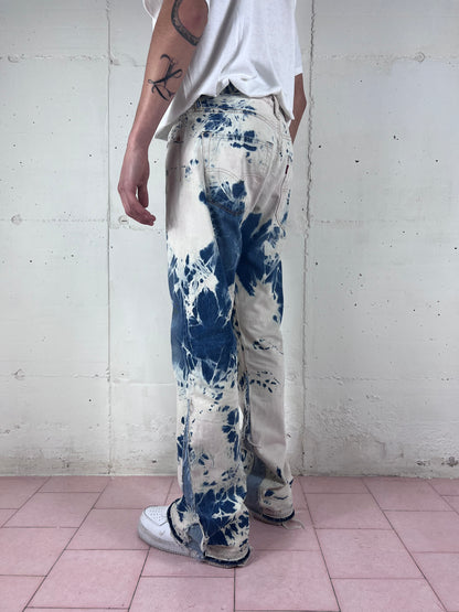 FLARED BLEACH JEANS V4