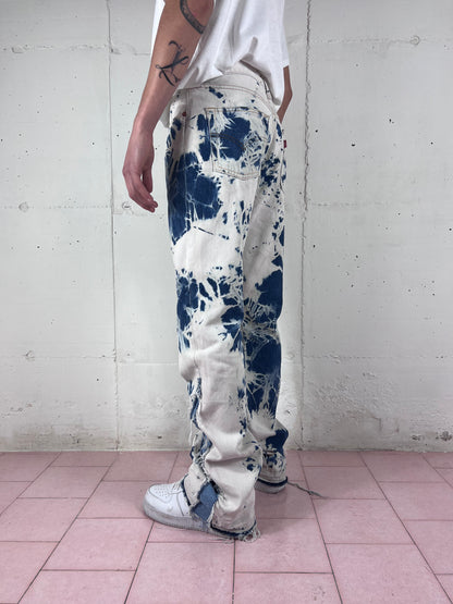 FLARED BLEACH JEANS V11