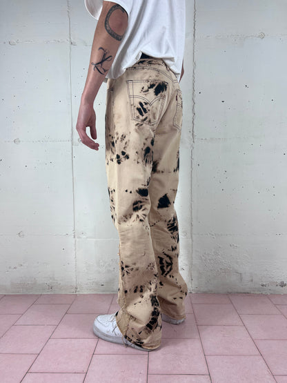 FLARED BLEACH JEANS V7