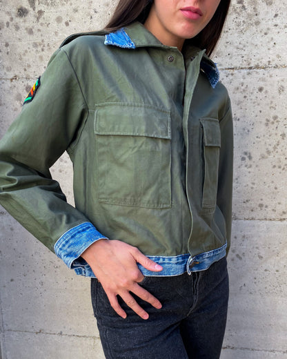MILITARY GREEN CROP SHIRT V1 - Nicolò Puccini