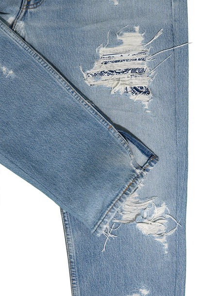 RIPPED BANDANA JEANS V1 - Nicolò Puccini