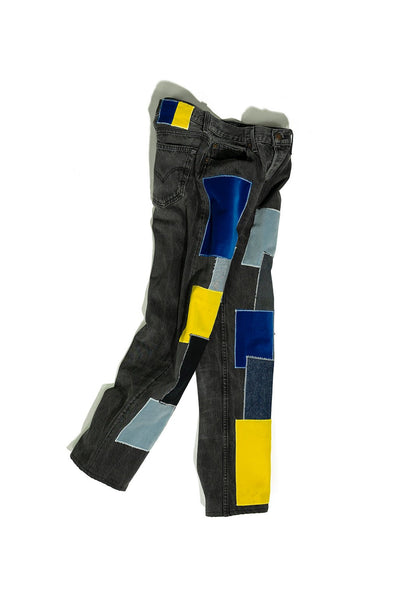 VELVET PATCHED JEANS V1 - Nicolò Puccini