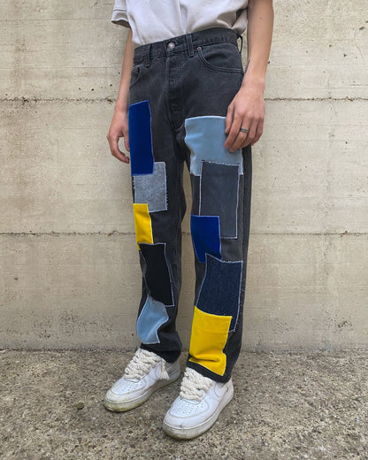 VELVET PATCHED JEANS V1 - Nicolò Puccini